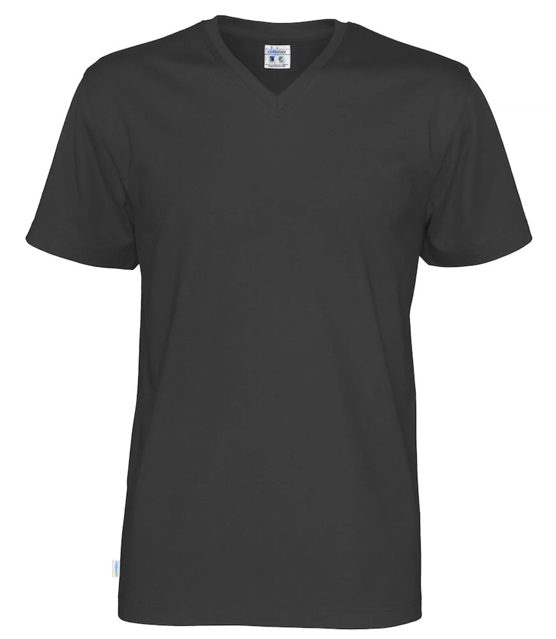 Hovedproduktbilde for Black Cottover V-hals T-skjorte