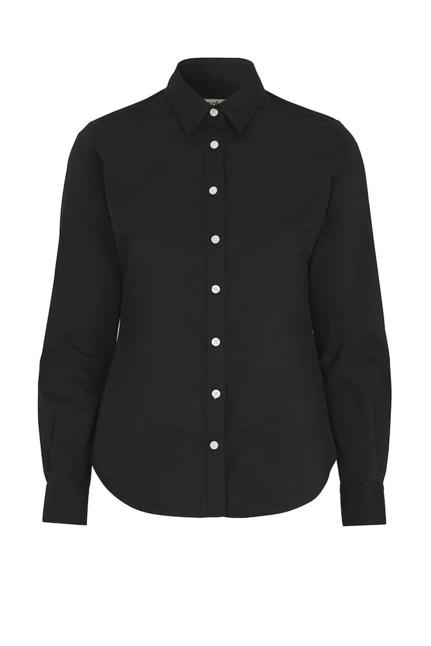 Hovedproduktbilde for Black Cottover Twill Skjorte Dame