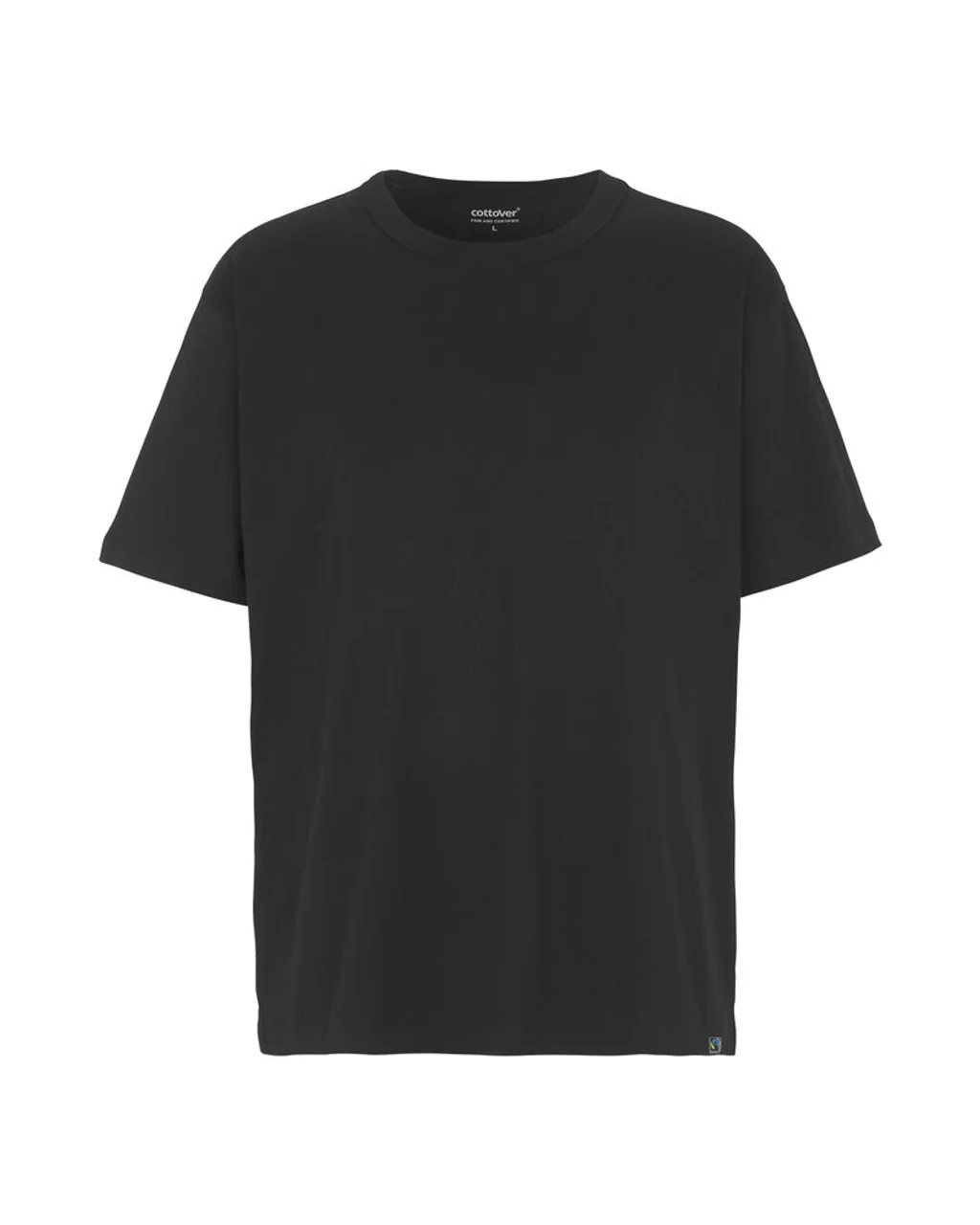 Hovedproduktbilde for Black Cottover Oversize Unisex T-skjorte