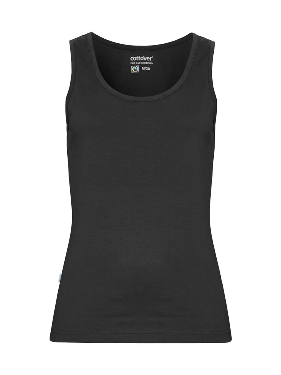Hovedproduktbilde for Black Cottover Tanktop Singlet Dame