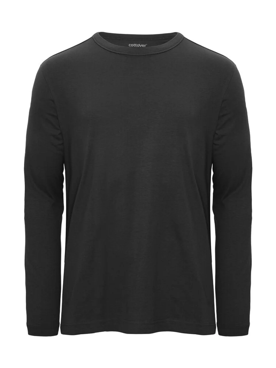 Hovedproduktbilde for Black Cottover Relaxed Langermet T-skjorte