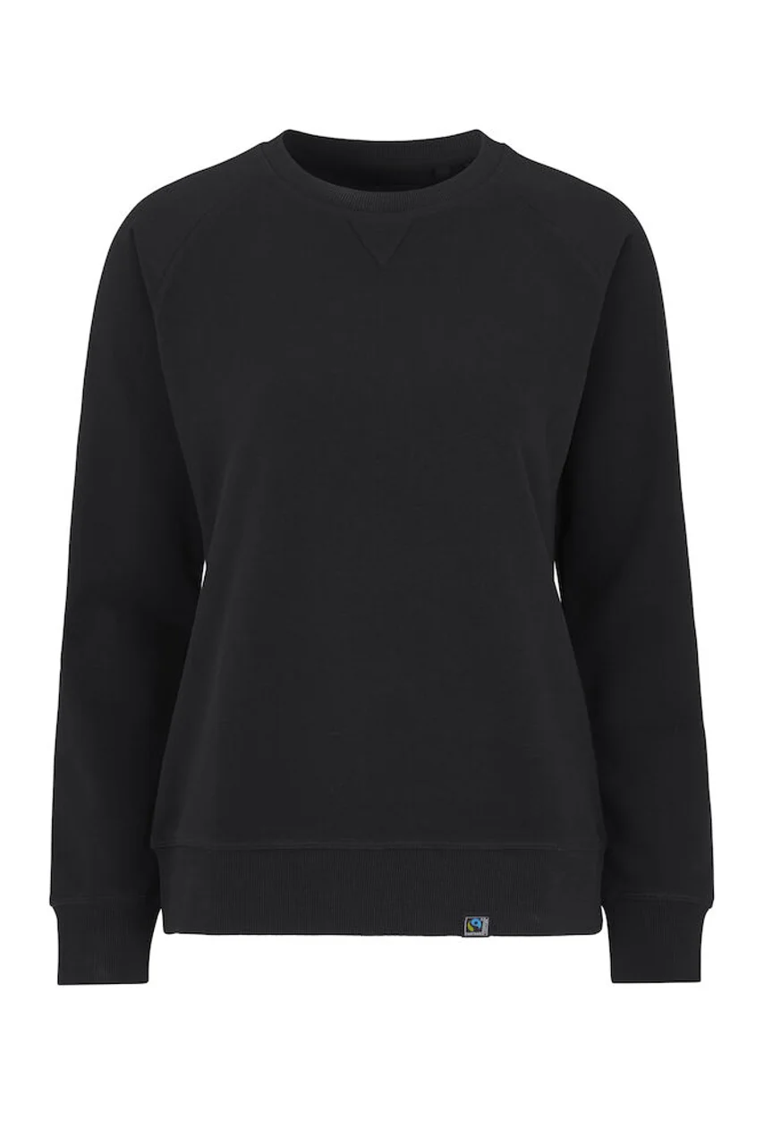 Hovedproduktbilde for Black Cottover French Terry Collegegenser Dame