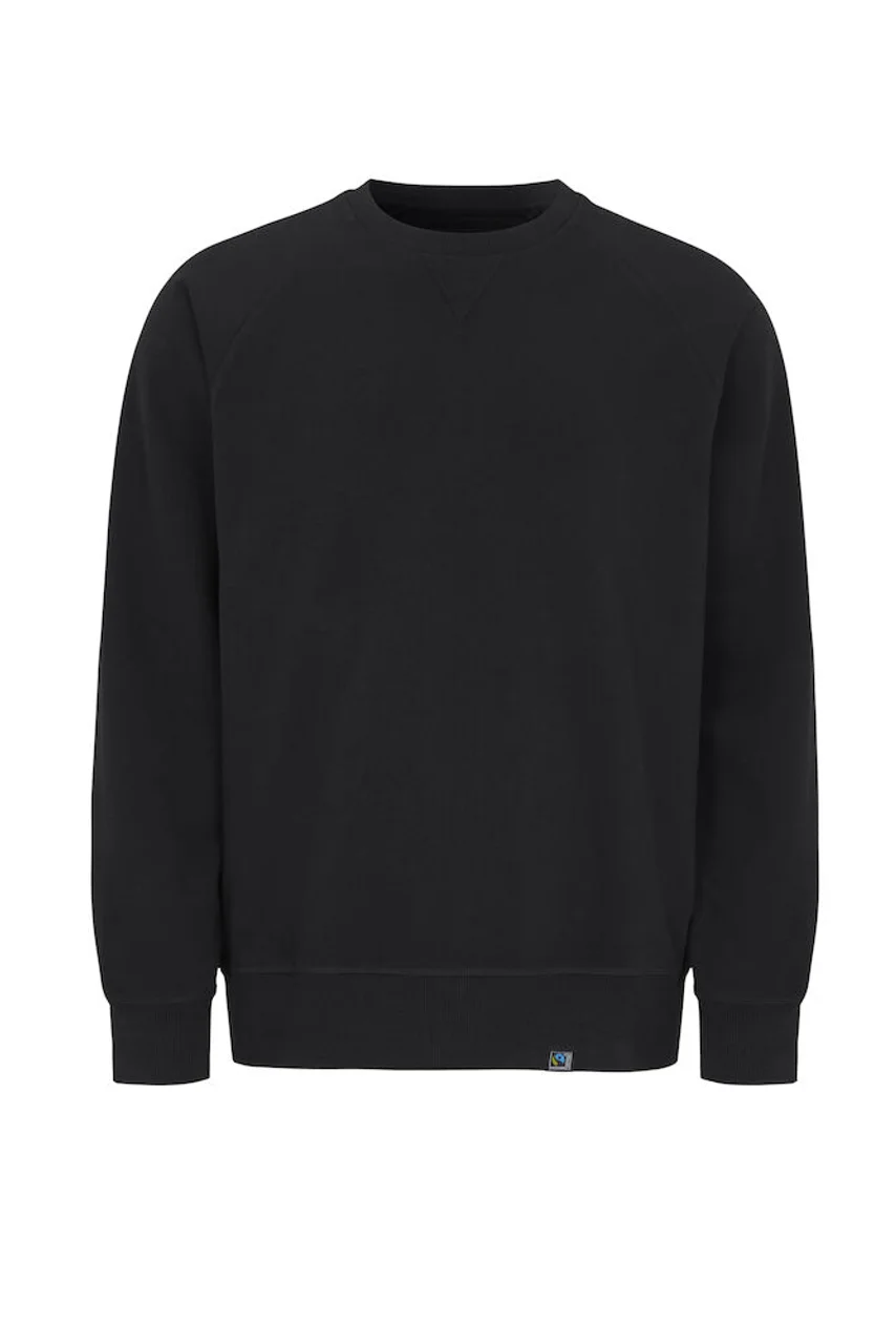 Hovedproduktbilde for Black Cottover French Terry Collegegenser