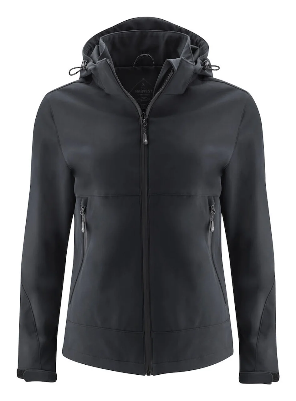 Hovedproduktbilde for Black J. Harvest Lodgetown Softshelljakke Dame