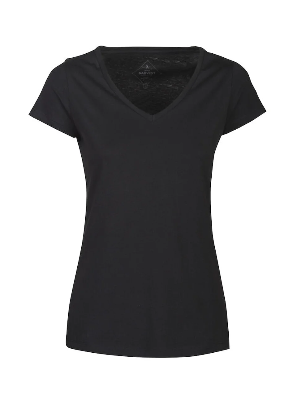 Hovedproduktbilde for Black J. Harvest Whailford V-hals T-skjorte Dame