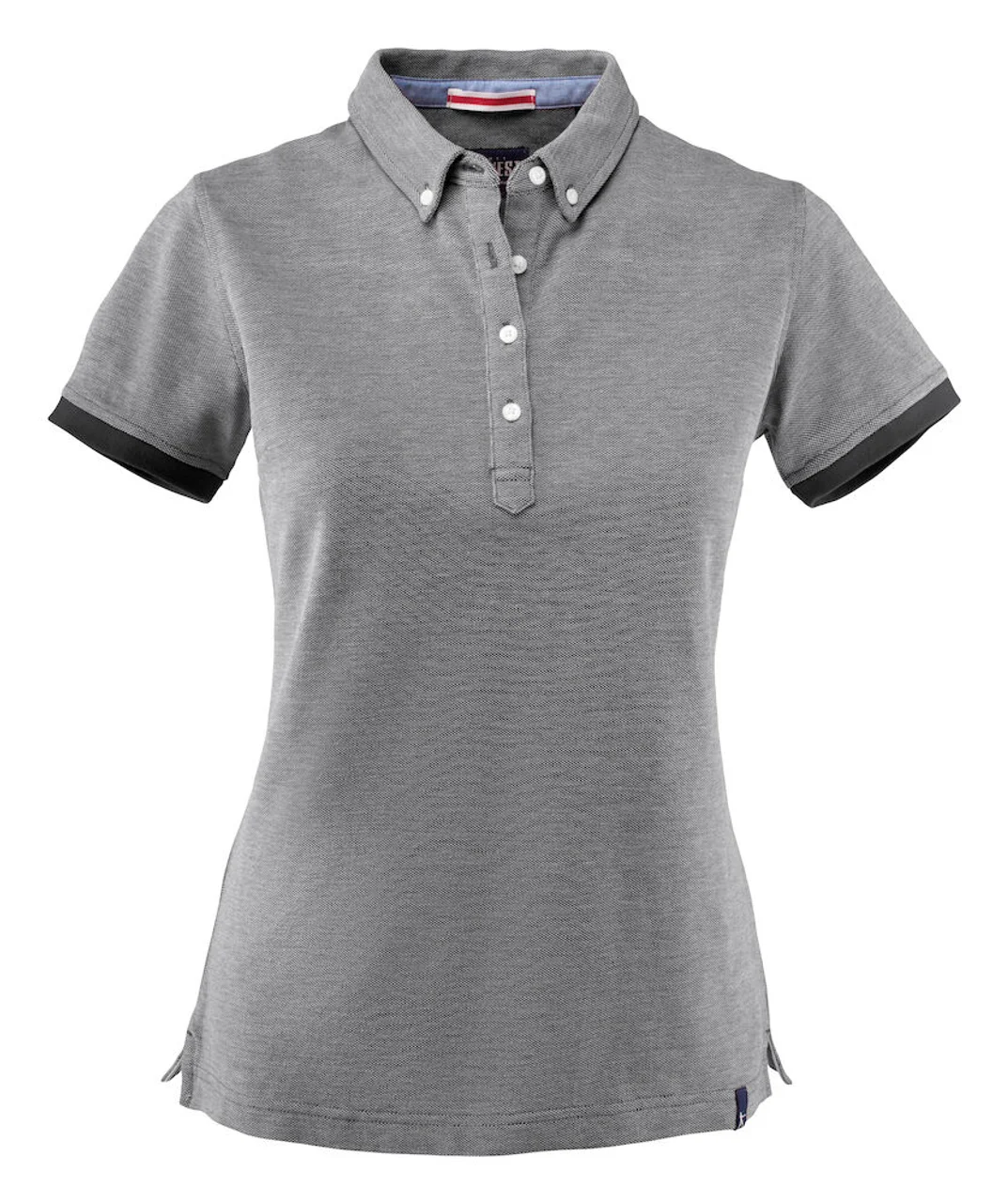 Hovedproduktbilde for Black Melange J. Harvest Larkford Poloskjorte Dame