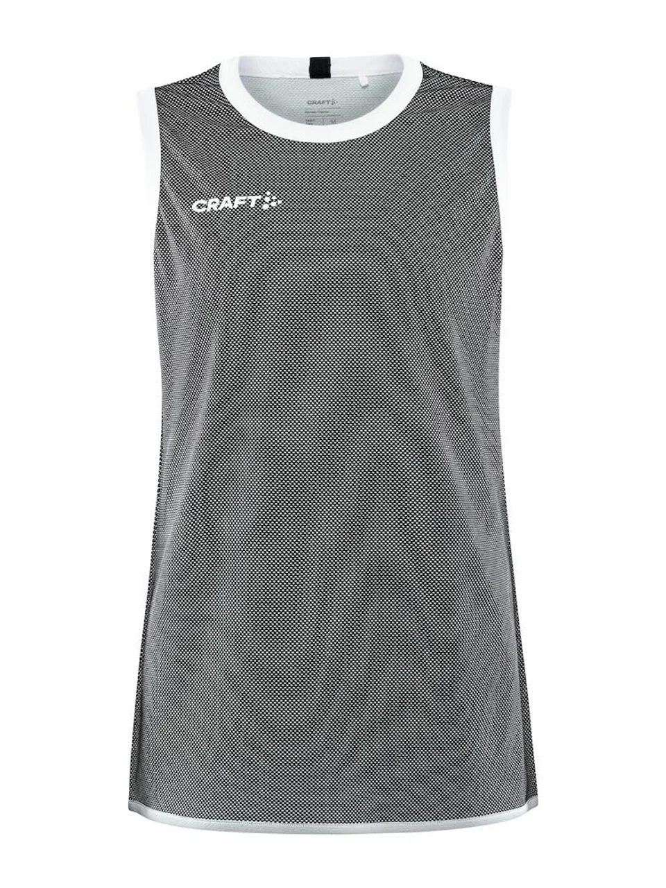 Hovedproduktbilde for Black/White Craft Teamwear Progress Reversible Basket Singlet Dame