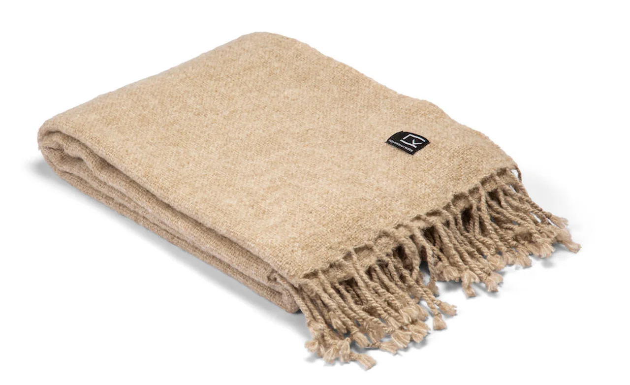 Hovedproduktbilde for Beige Kosta Linnewäfveri Sjövallen Pledd