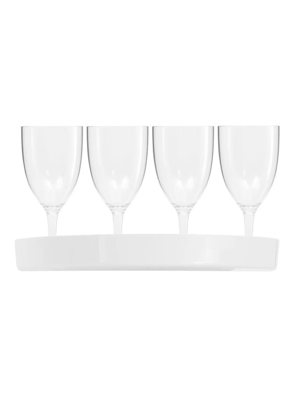 Hovedproduktbilde for Transparent Lord Nelson RPET 4-pk Plastglass med Brett