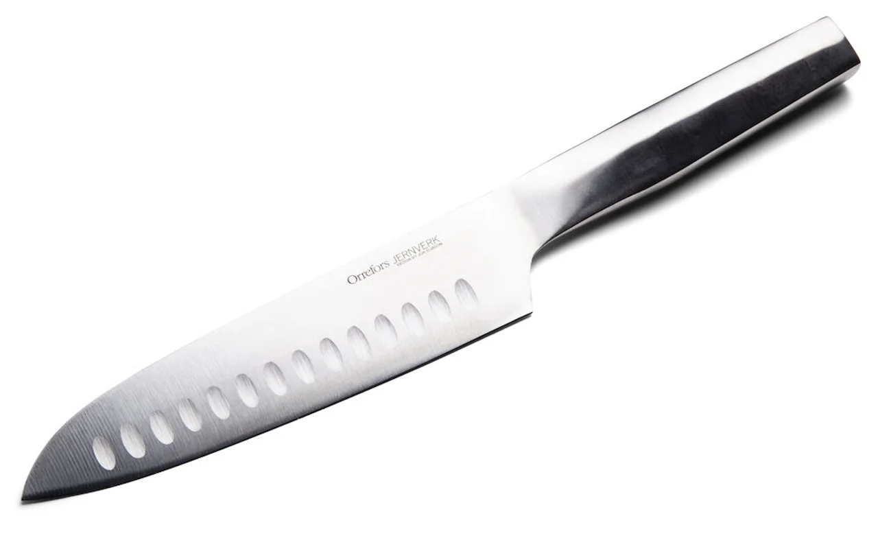 Hovedproduktbilde for Steel Örrefors Jernverk Premium 18 cm Santukokniv