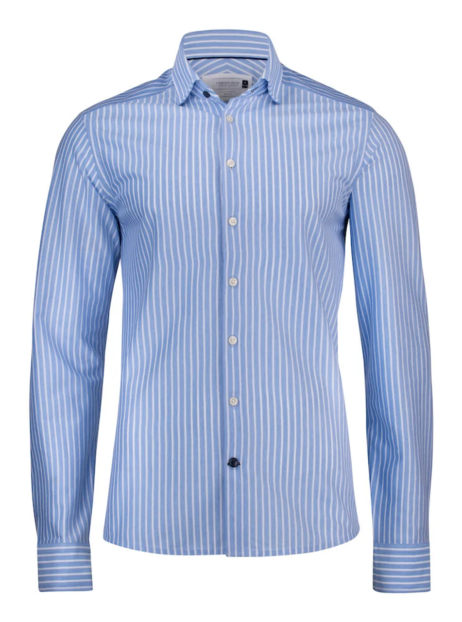Hovedproduktbilde for Blue-/White Stripe J. Harvest & Frost Indigo Bow 34 Skjorte