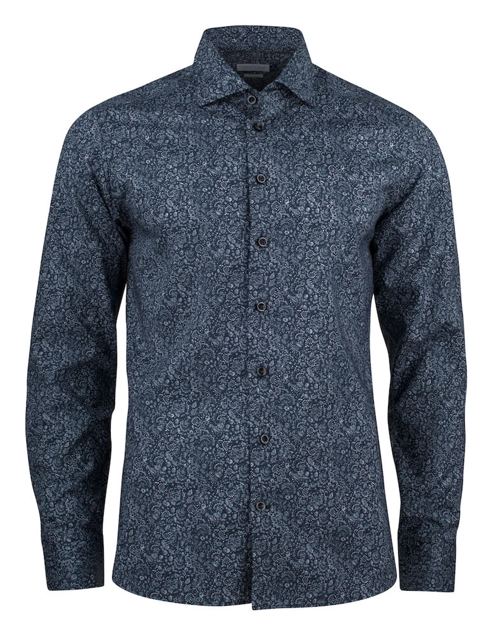 Hovedproduktbilde for Navy Floral J. Harvest & Frost Indigo Bow 37 Skjorte