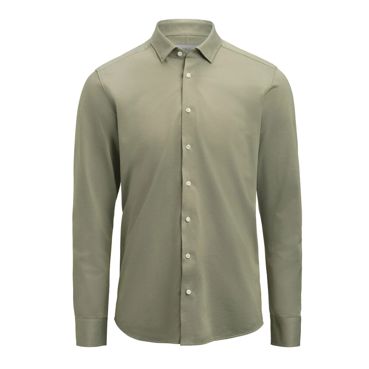 Hovedproduktbilde for Green J. Harvest & Frost Yellow Bow 57 Regular Fit Skjorte
