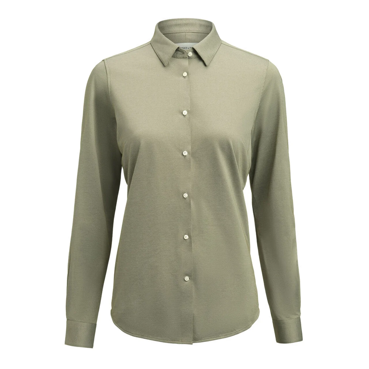 Hovedproduktbilde for Green J. Harvest & Frost Yellow Bow 57 Contemporary Fit Skjorte Dame