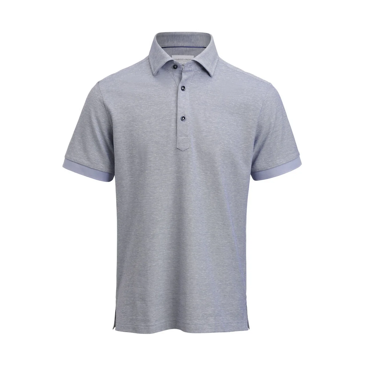 Hovedproduktbilde for Navy J. Harvest & Frost Indigo Bow 133 Tailored fit Poloskjorte