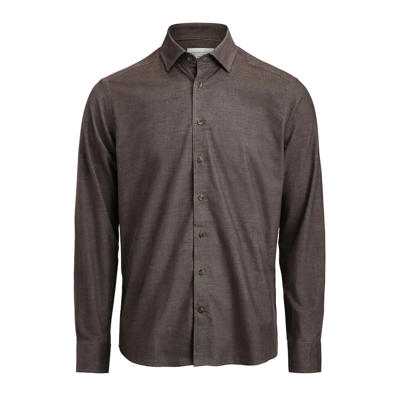 Hovedproduktbilde for Brown J. Harvest & Frost Indigo Bow 134 Tailored Fit Skjorte
