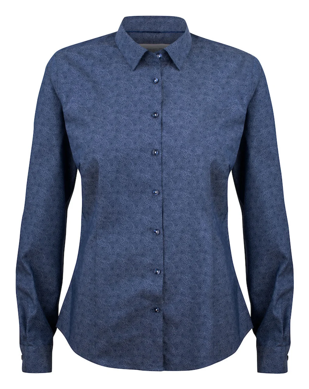 Hovedproduktbilde for Indigo Paisley J. Harvest & Frost Purple Bow 143 Skjorte Dame