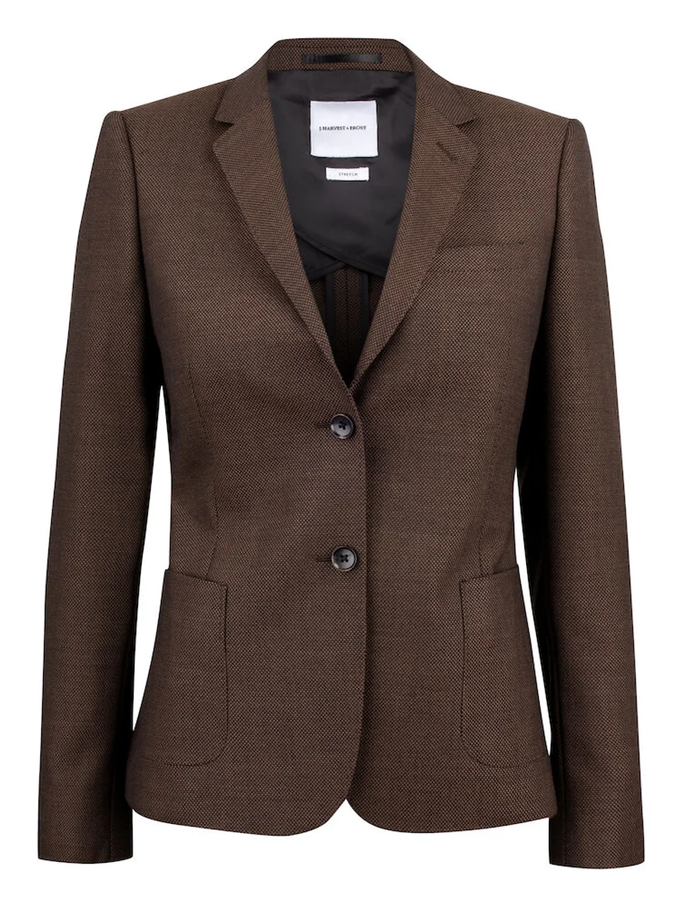Hovedproduktbilde for Brown Melange J. Harvest & Frost Club Blazer Dame