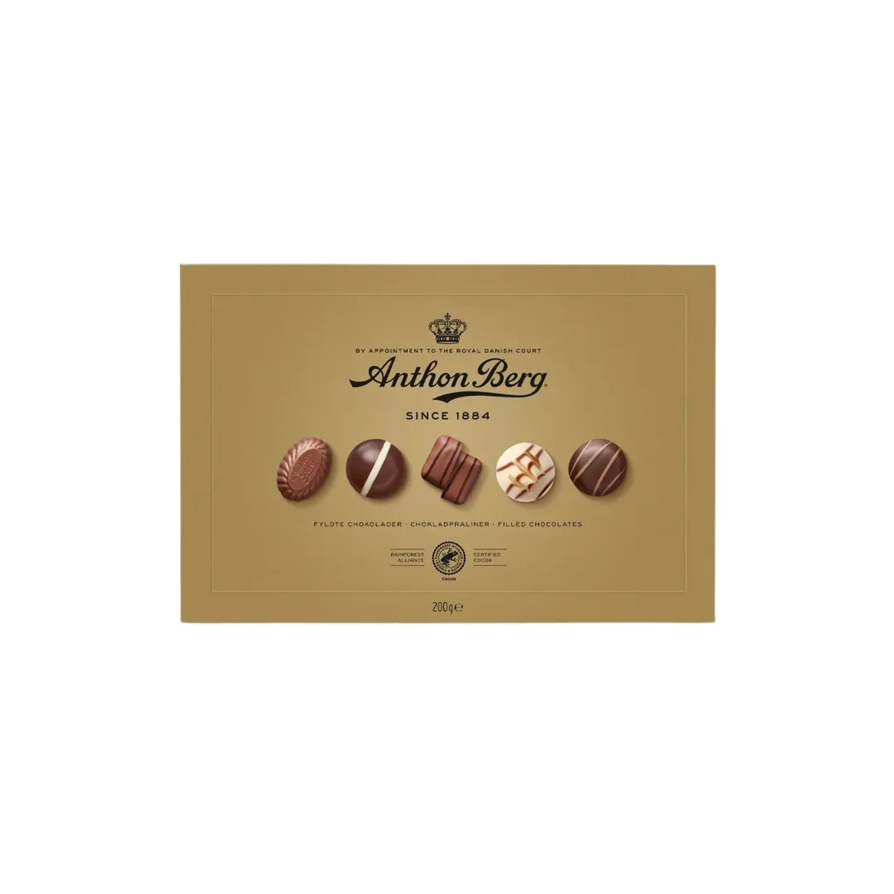 Hovedproduktbilde for 23-45-337610 Anthon Berg gulleske – 200g