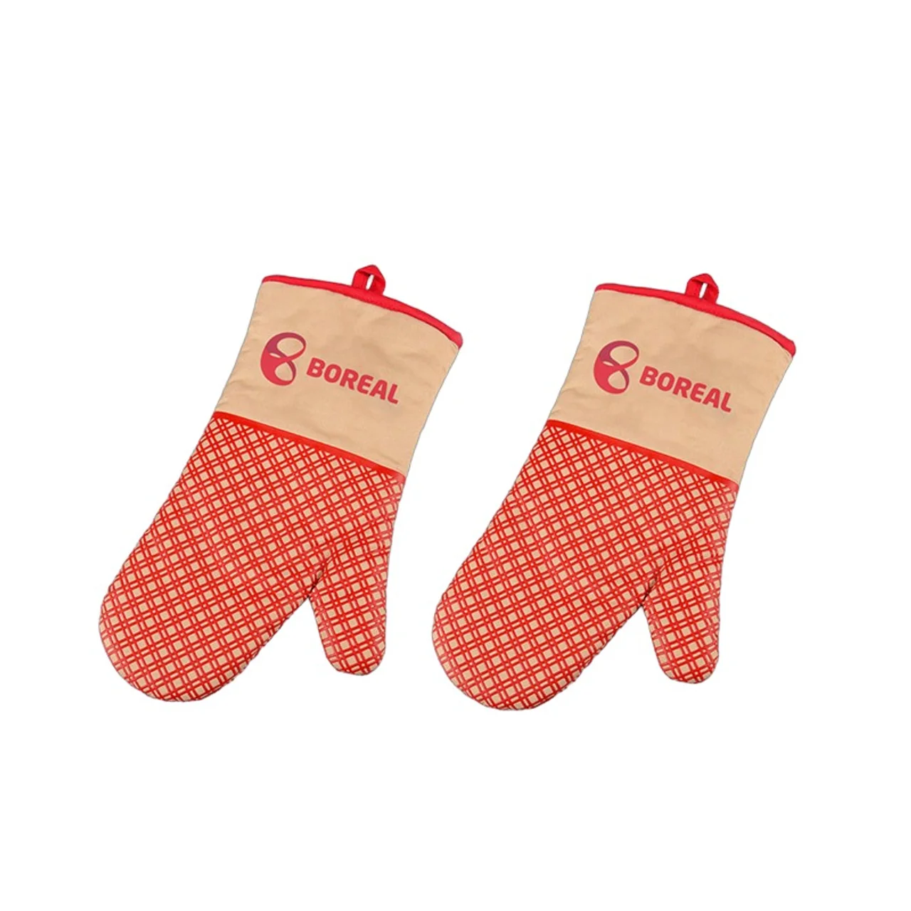 Hovedproduktbilde for 25-47-dra-2049 Evonne Bomull Grytevotter med Anti-Slip Silikongrep