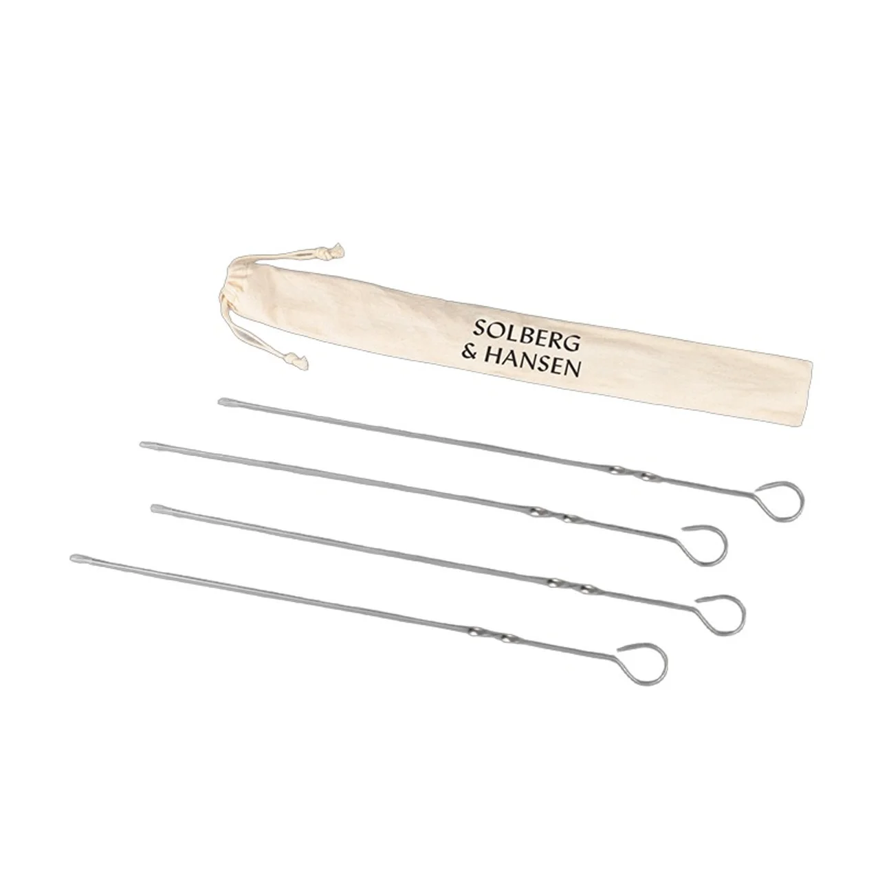 Hovedproduktbilde for 25-47-dra-2248 Owen Rustfritt Stål 4 stk Grillspyd Sett