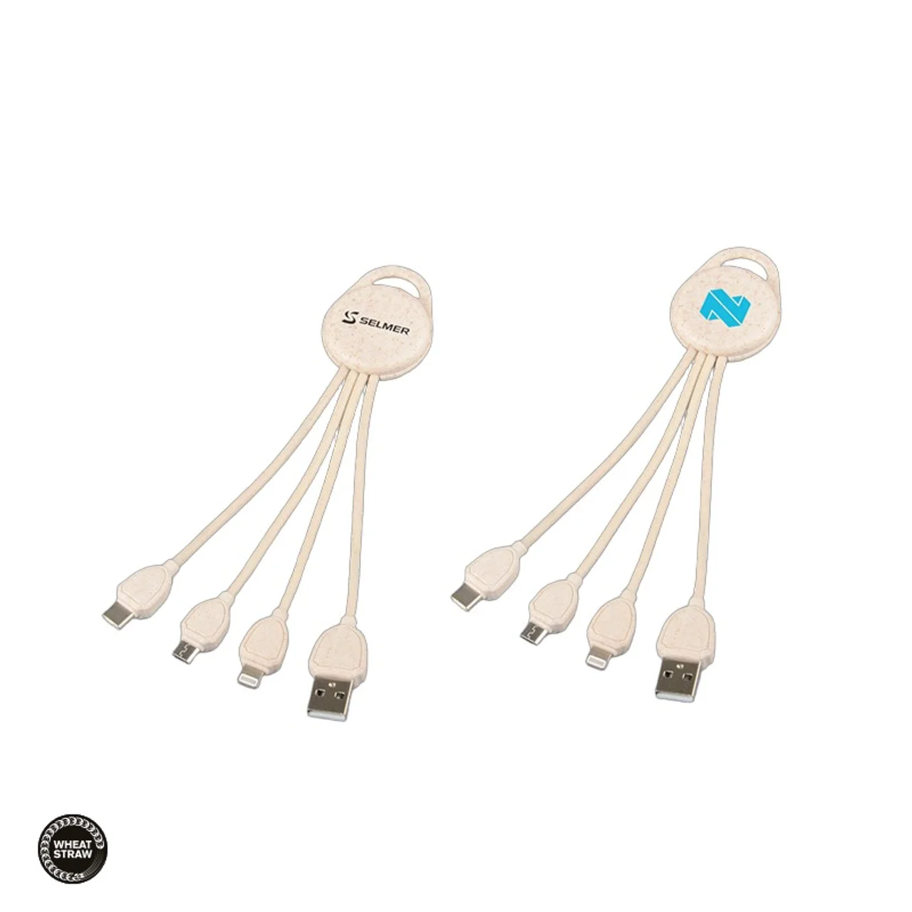 Hovedproduktbilde for 25-47-dra-2591 Breeze Hvetehalm 3-i-1  Ladekabel