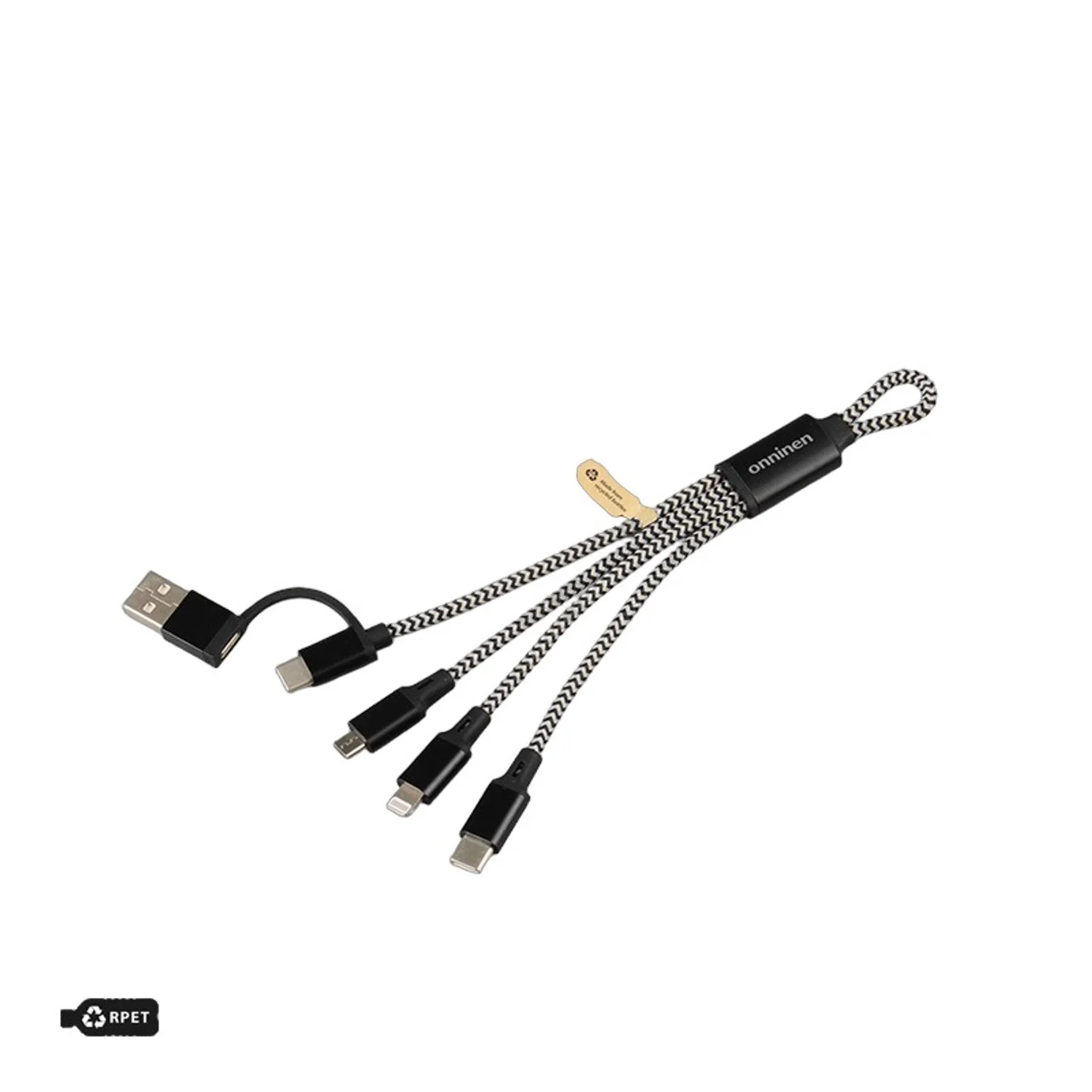 Hovedproduktbilde for 25-47-dra-2693 Kobe 6-i-1 RPET Ladekabel