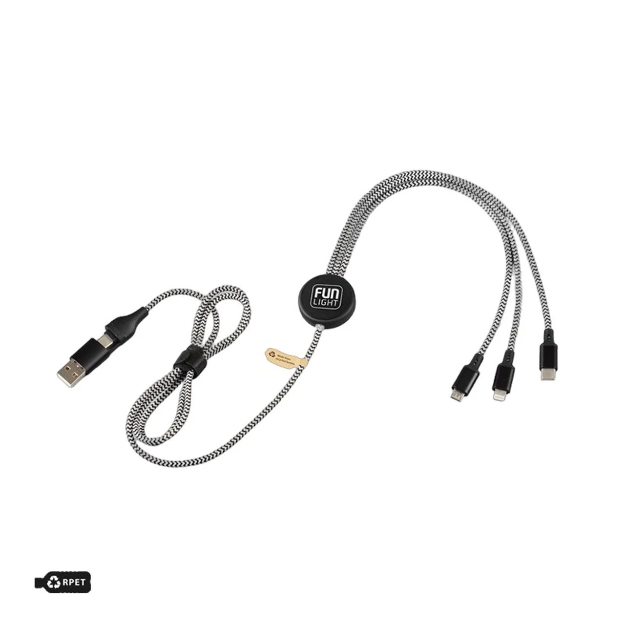 Hovedproduktbilde for 25-47-dra-2694 Delphi 6-i-1 RPET  Ladekabel
