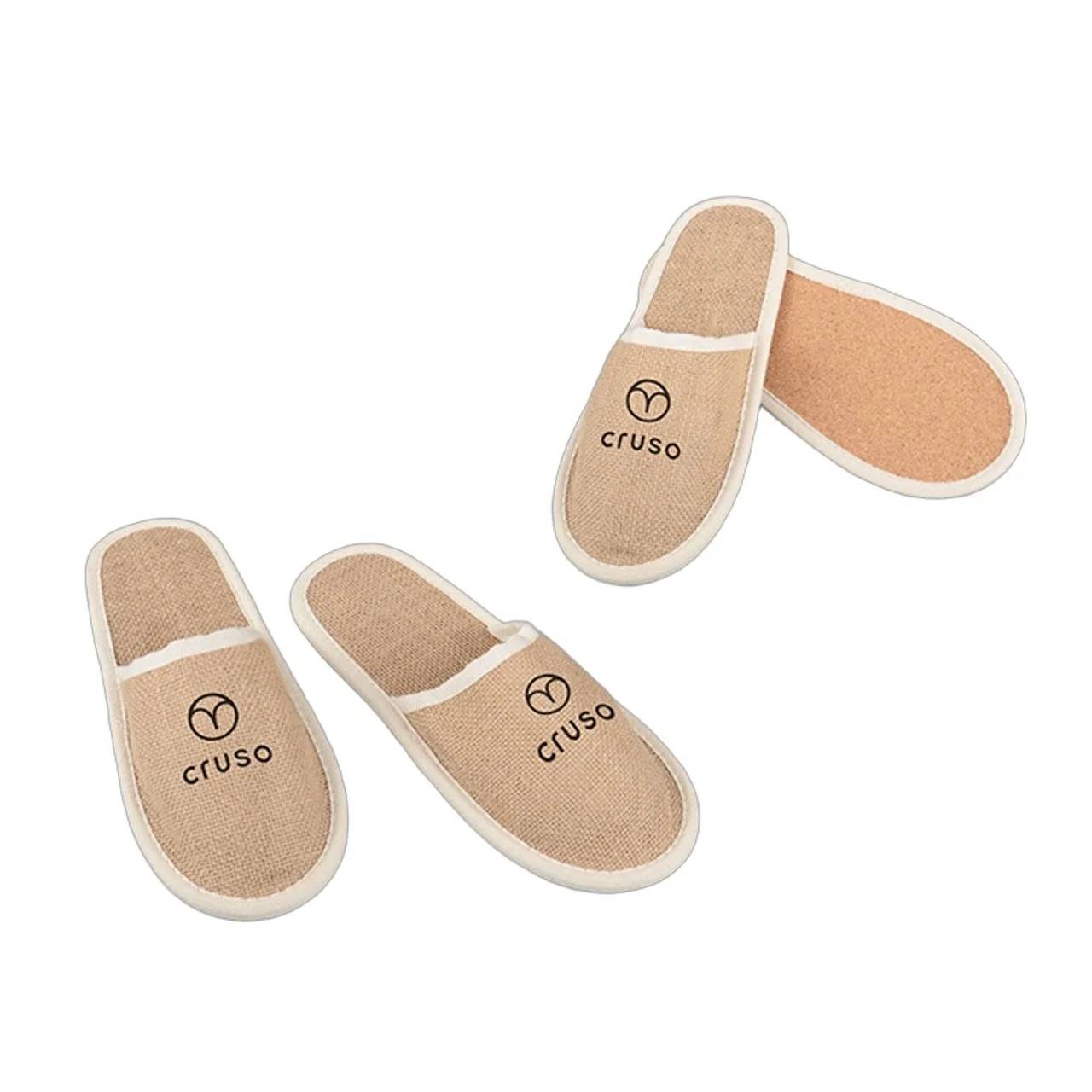 Hovedproduktbilde for 25-47-dra-3169 Jademark Jute Hotellslippers