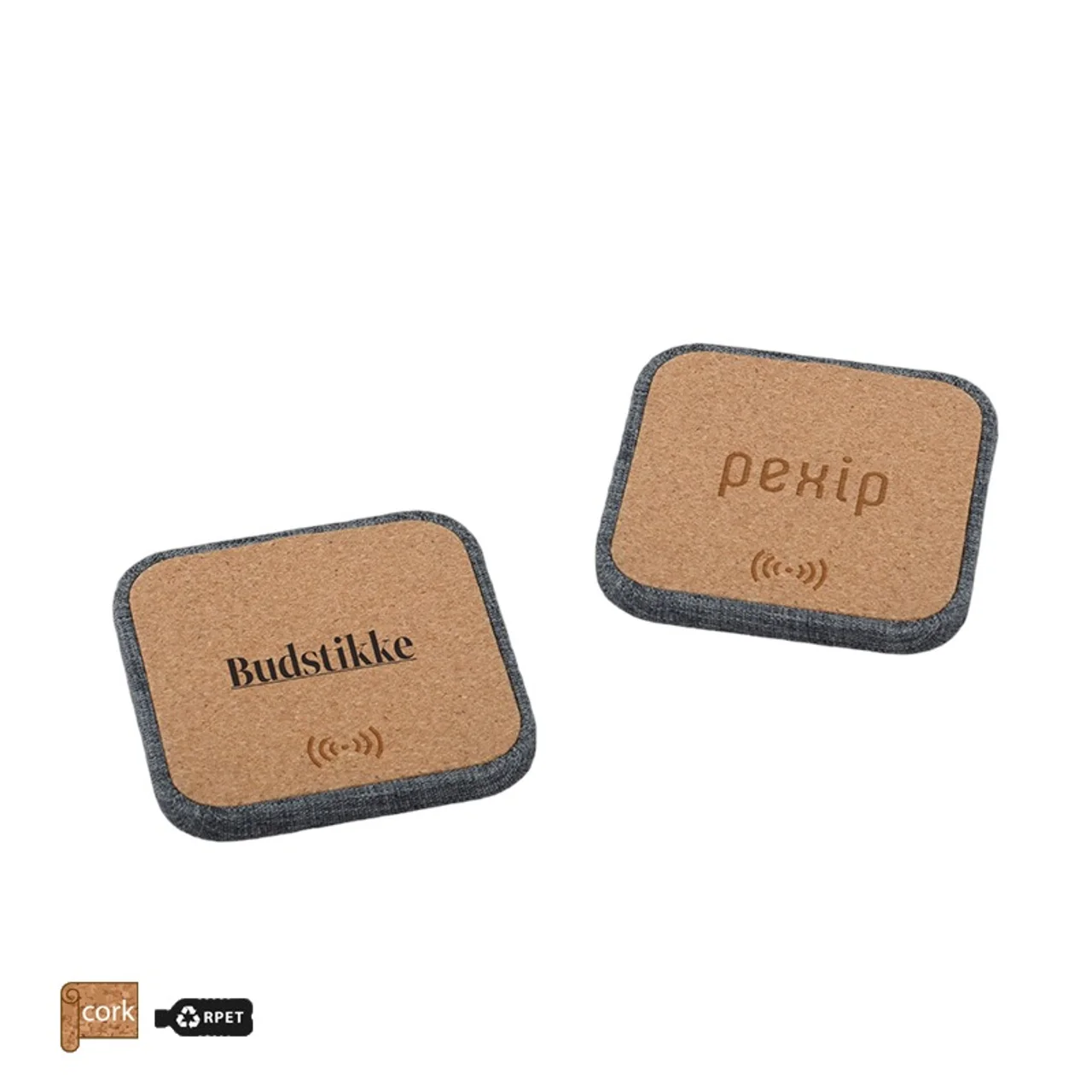 Hovedproduktbilde for 25-47-dra-3346 Capri Kork og RPET 10W Trådløs Ladeplate