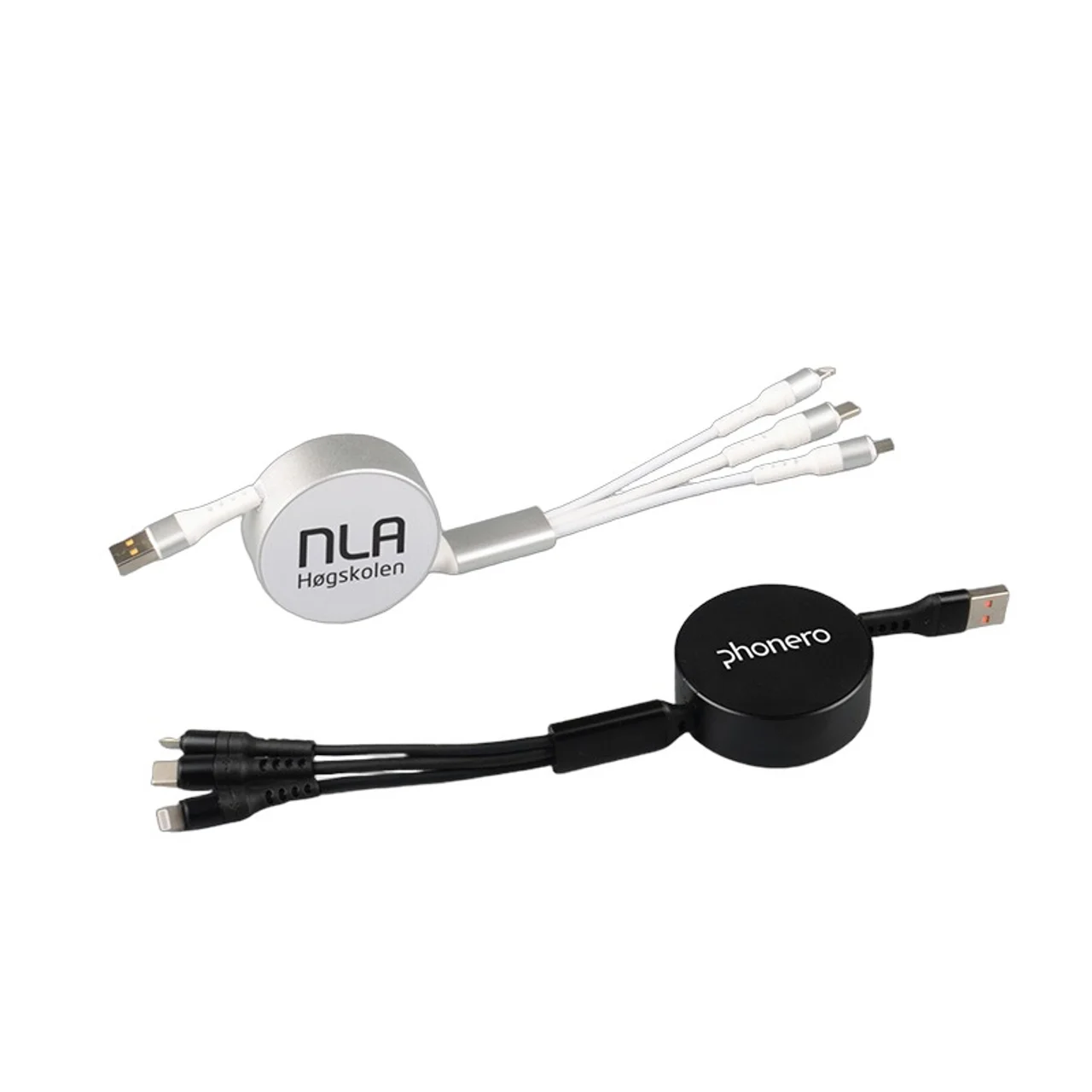 Hovedproduktbilde for 25-47-dra-3350 Indie 3-i-1 Uttrekkbar Ladekabel