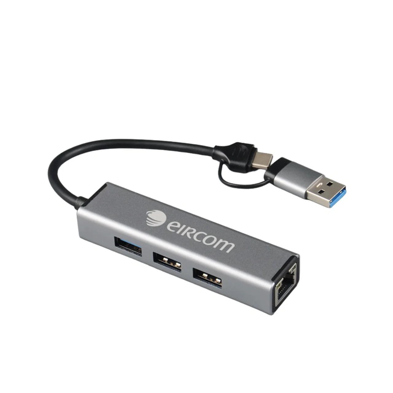 Hovedproduktbilde for 25-47-dra-3377 Borneo 4-i-1 USB Hub og Dockingstasjon