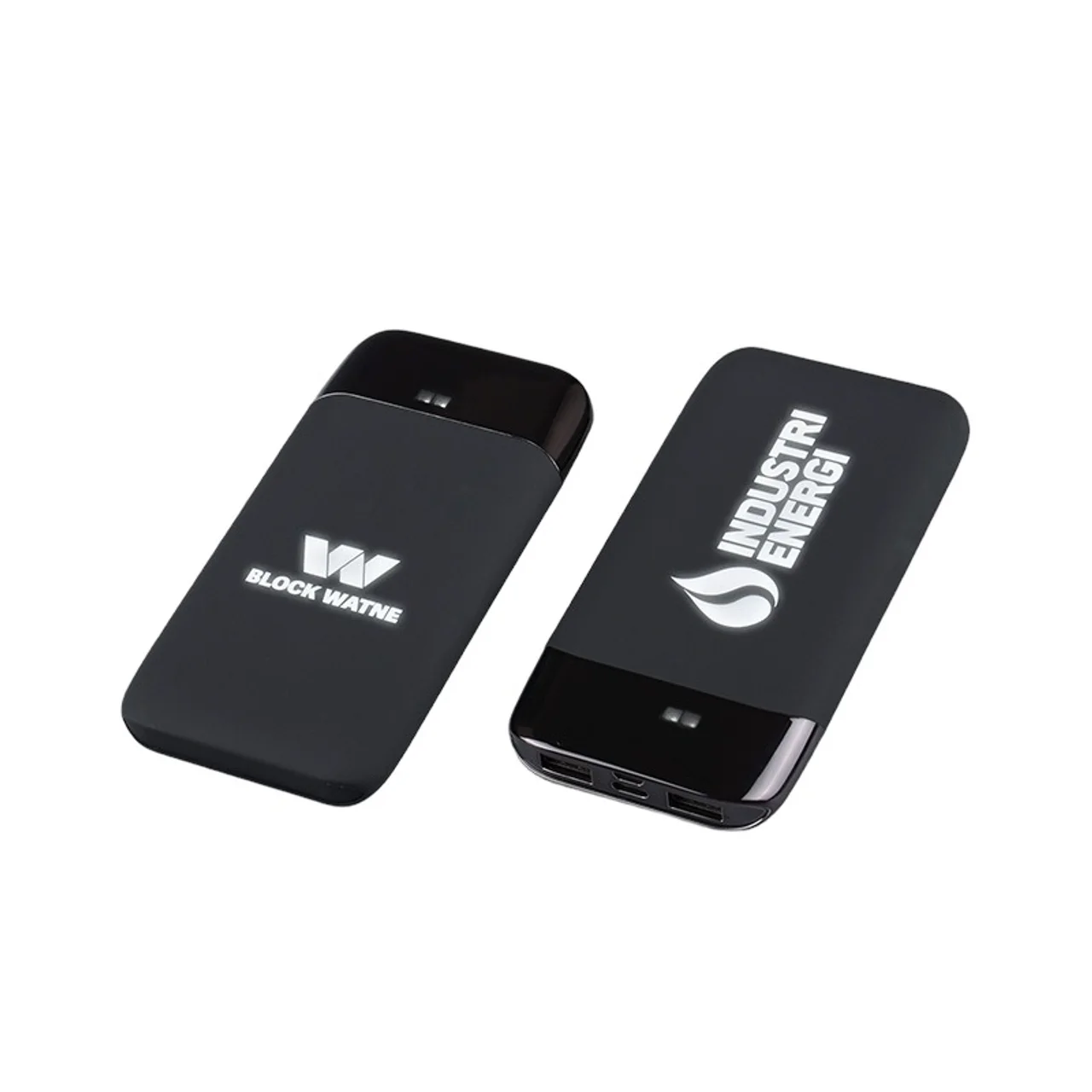 Hovedproduktbilde for 25-47-dra-3501 Aura 8000 mAh Trådløs Powerbank med Opplyst Logo