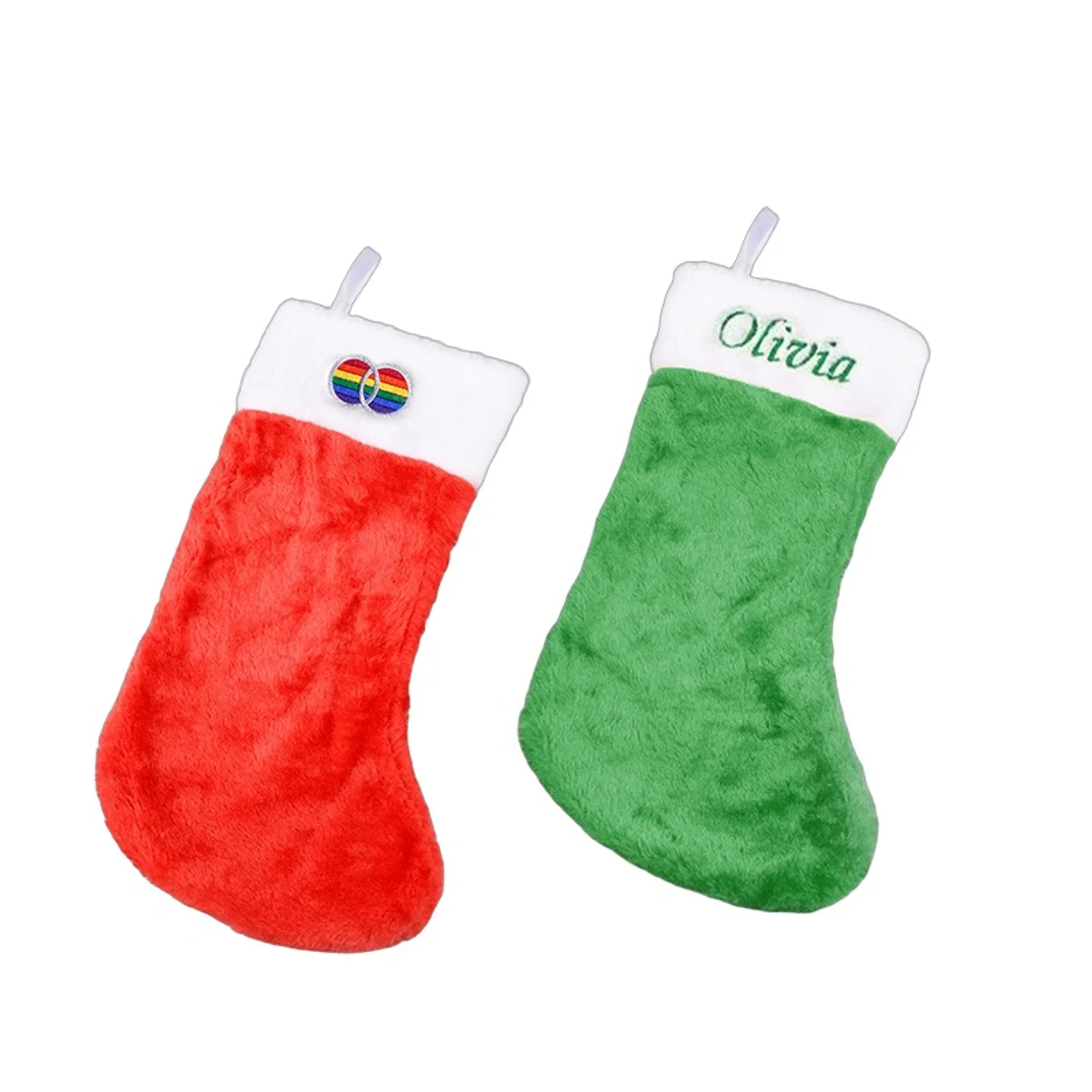 Hovedproduktbilde for 25-47-dra-3618 Gudveig Polyester Julestrømpe