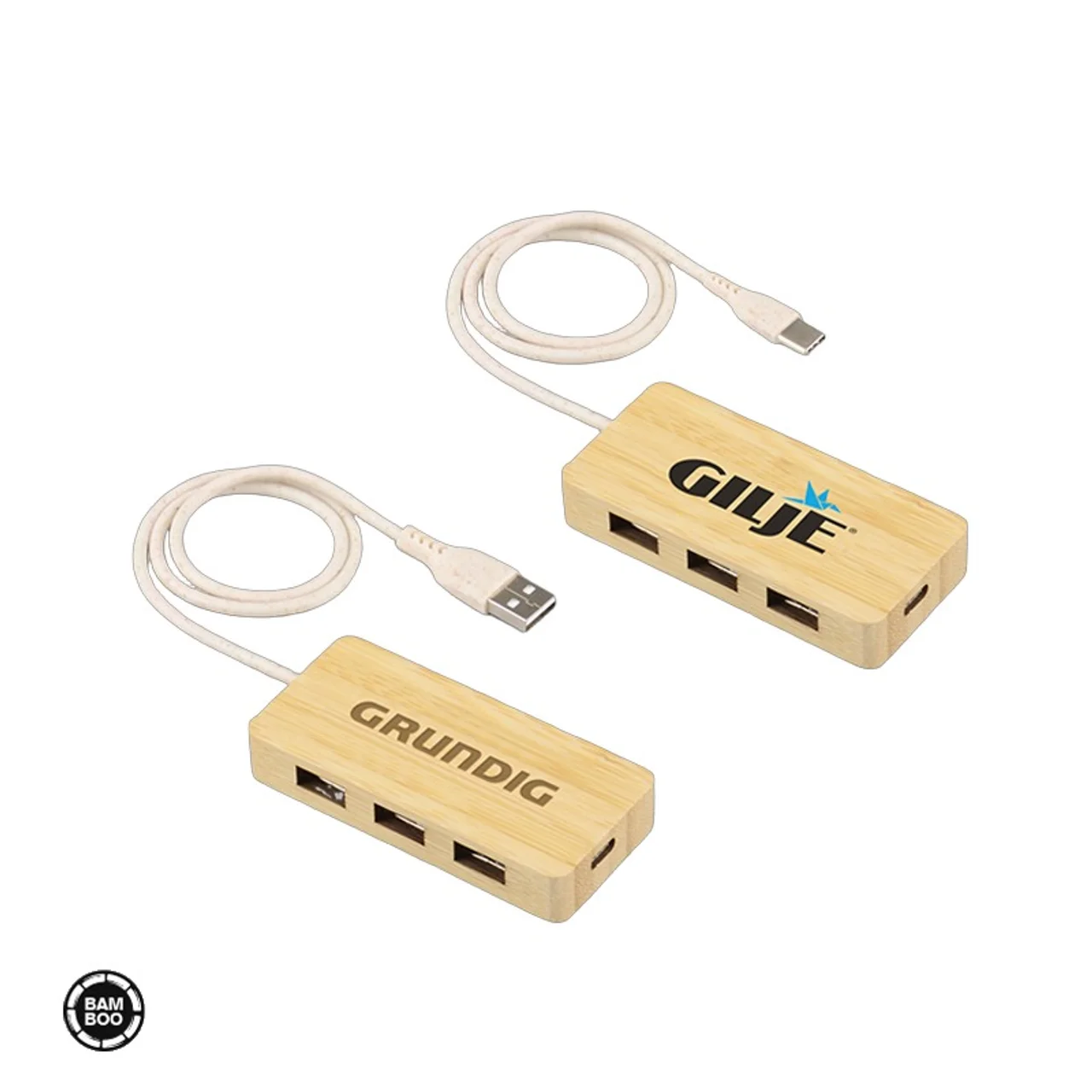 Hovedproduktbilde for 25-47-dra-3762 Como Bambus USB Hub