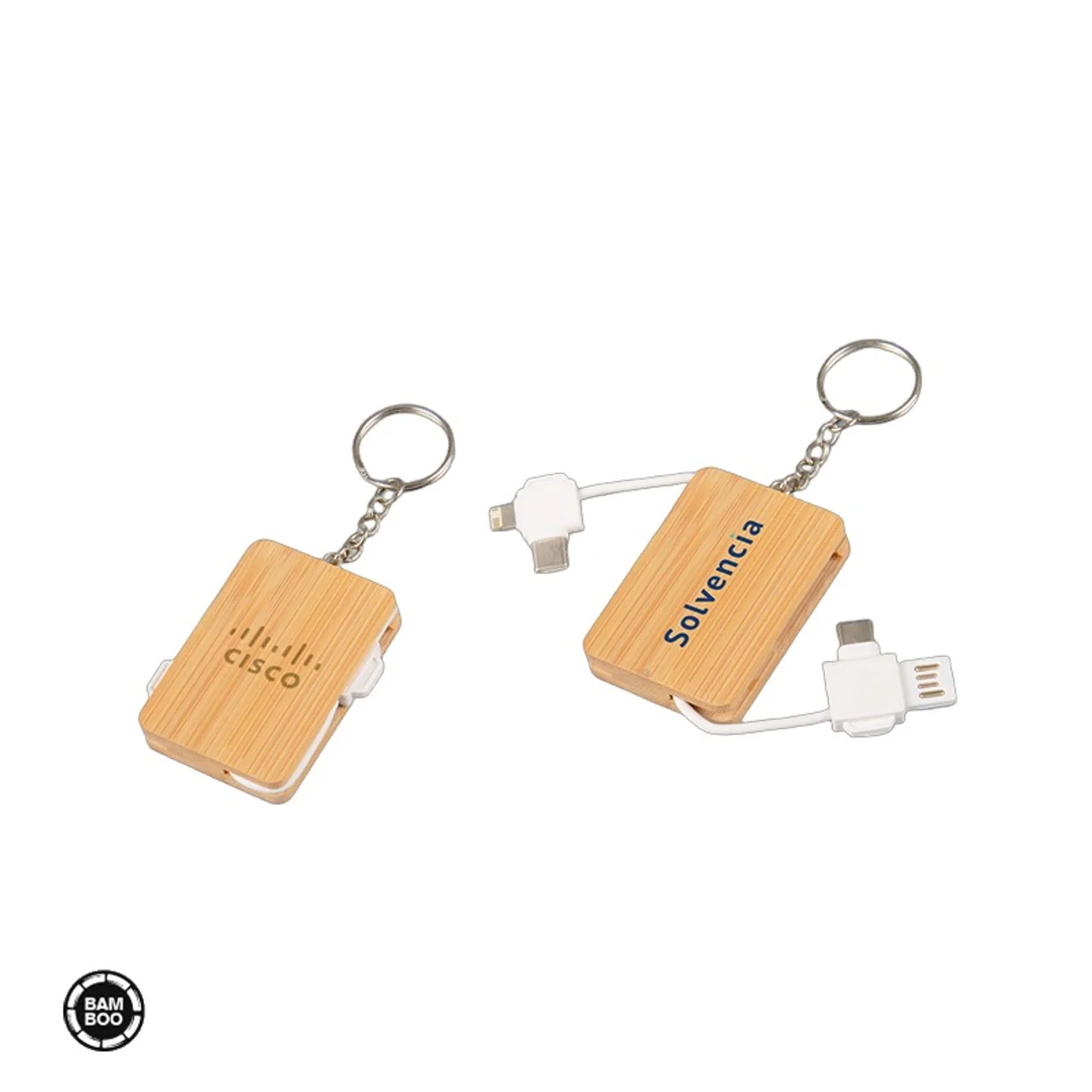 Hovedproduktbilde for 25-47-dra-3793 Ella Bambus 6-i-1 Ladekabel