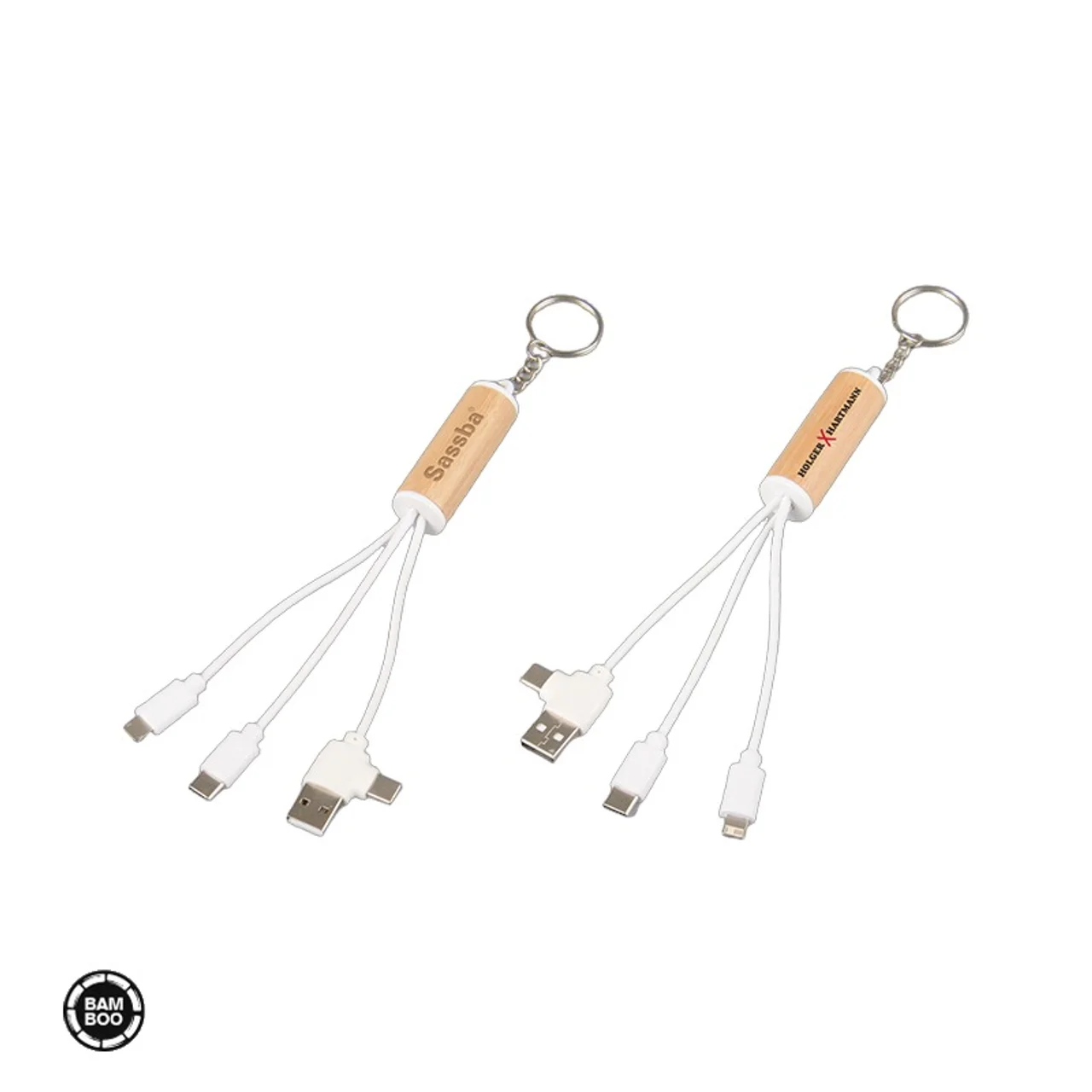 Hovedproduktbilde for 25-47-dra-3794 Milo Bambus 6-i-1  Ladekabel