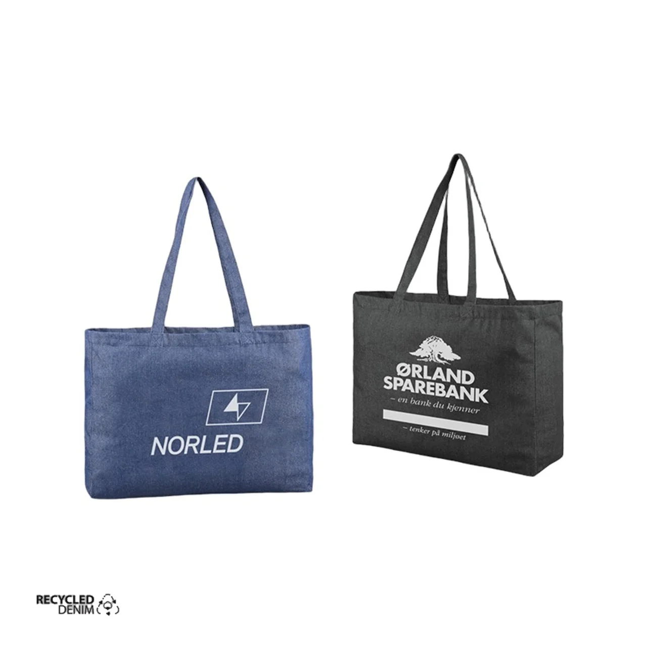 Hovedproduktbilde for 25-47-dra-3812 Greta Resirkulert Denim 26L Shoppingbag