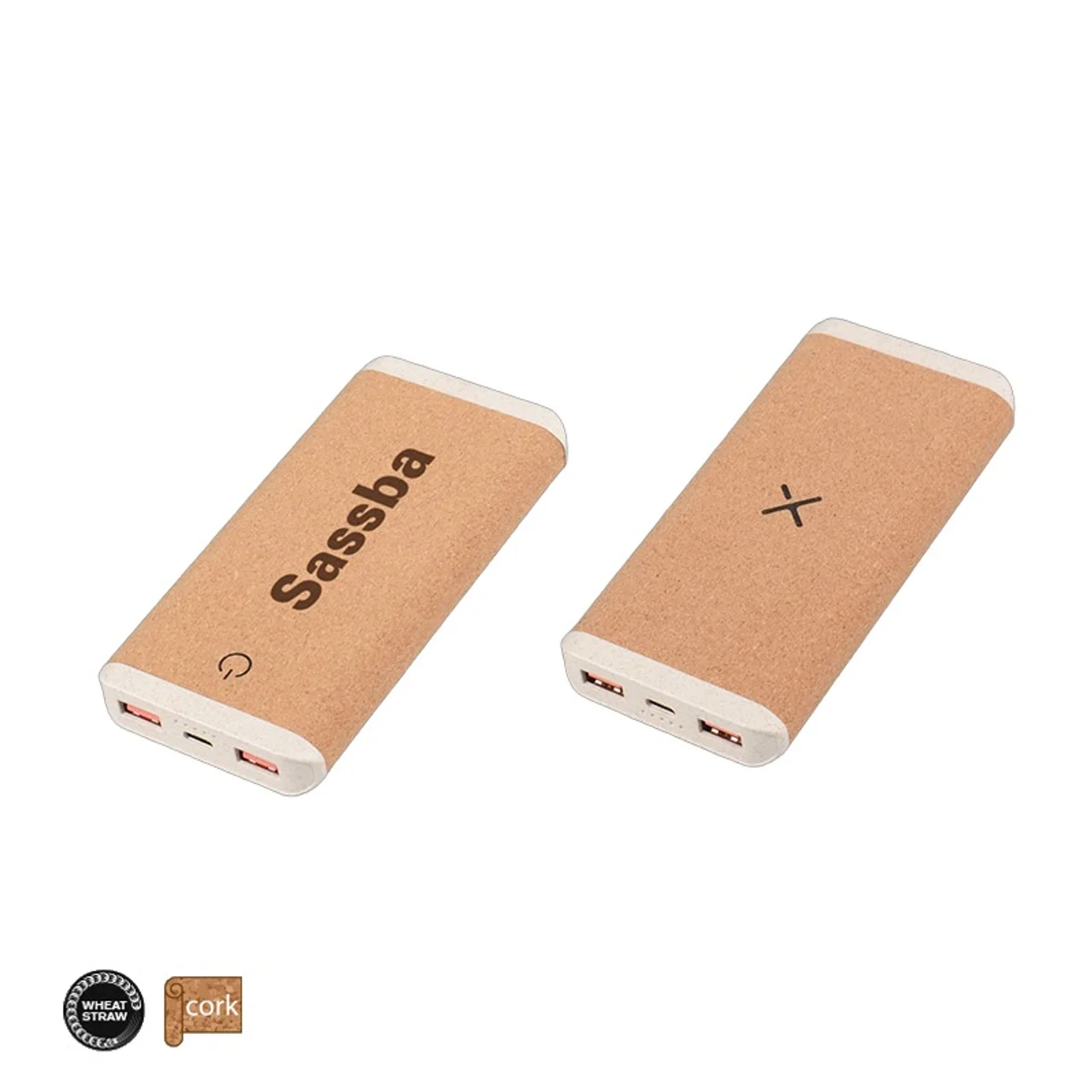 Hovedproduktbilde for 25-47-dra-3833 Timisoara 10.000 mAh Kork og Hvetestrå  Trådløs Powerbank