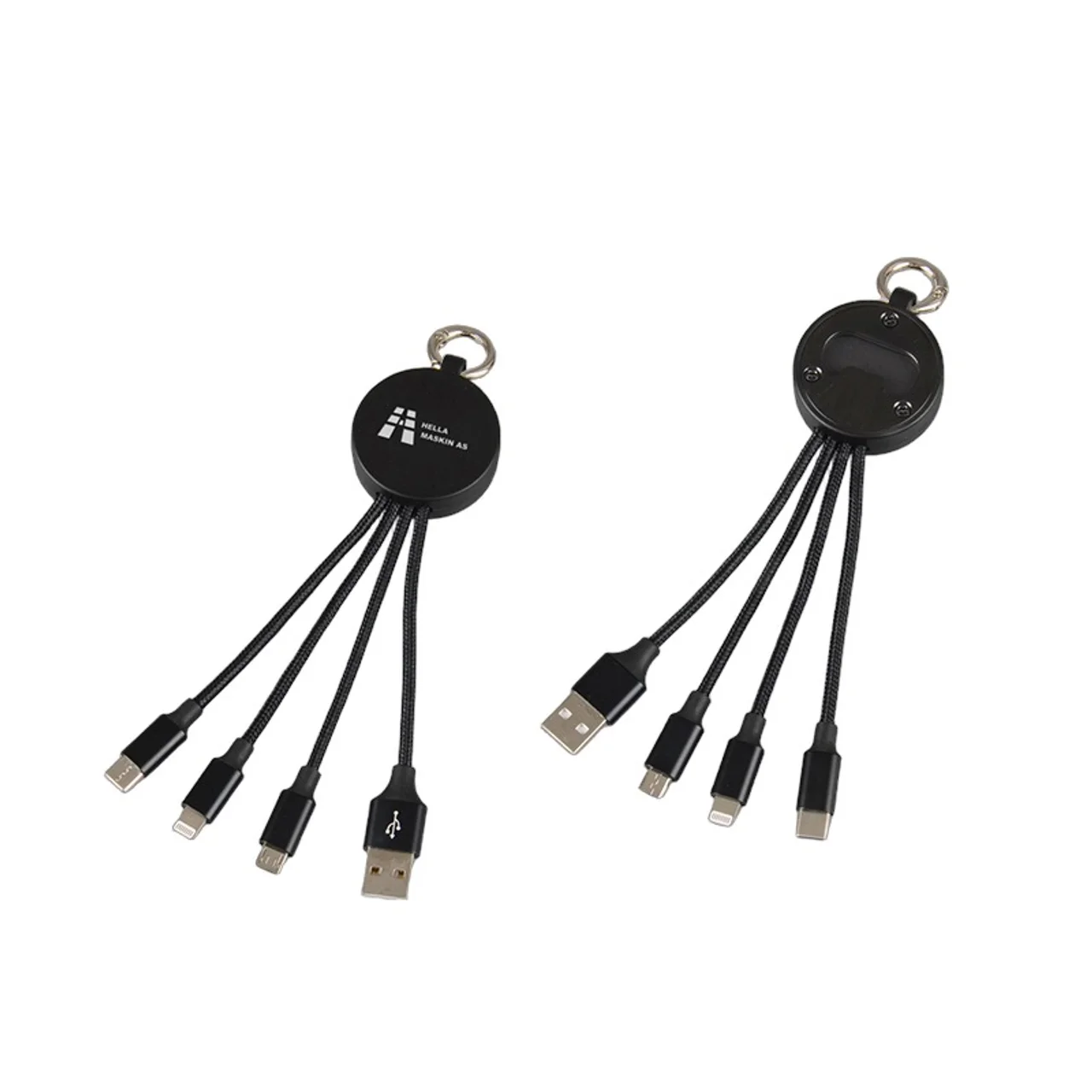 Hovedproduktbilde for 25-47-dra-3838 Haven 3-i-1 Flaskeåpner og Ladekabel med Opplyst Logo