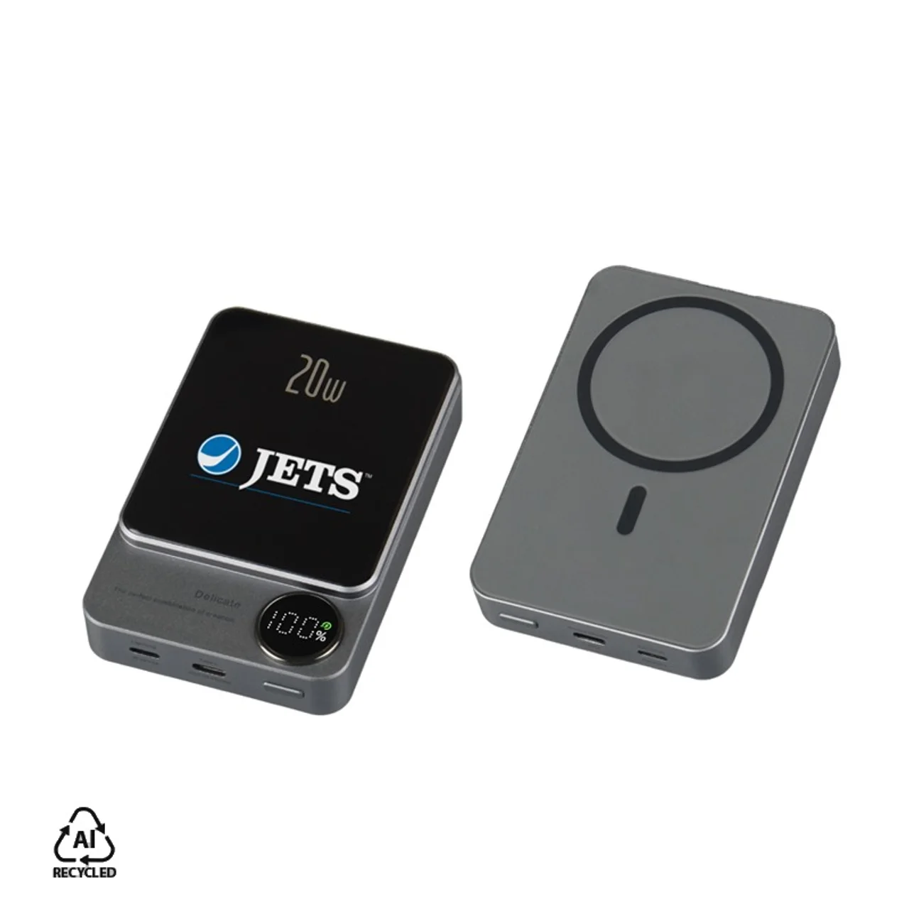 Hovedproduktbilde for 25-47-dra-3908 Brighton 10.000 mAh Magnetisk  Trådløs Powerbank