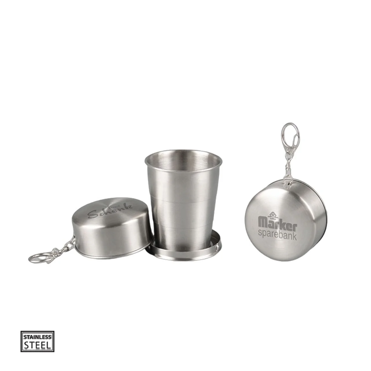 Hovedproduktbilde for 25-47-dra-3919 Fredrikke 150 ml Rustfritt Stål Sammenleggbar Kopp