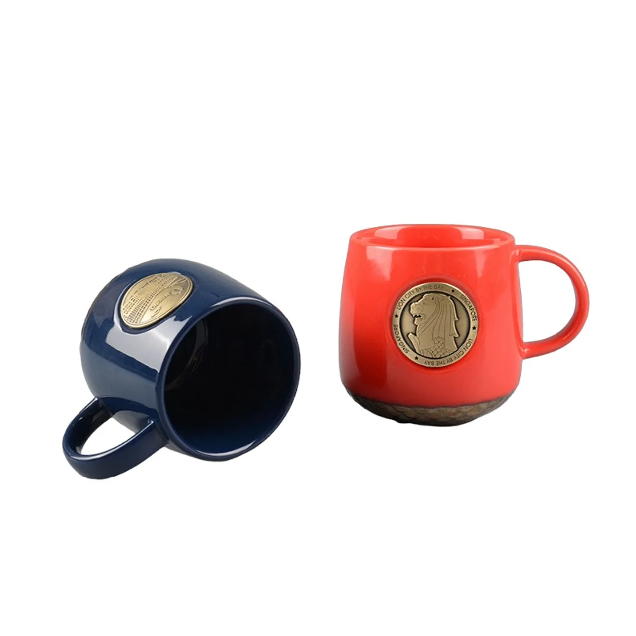 Hovedproduktbilde for 25-47-dra-4017 Manchester 400 ml Keramisk Kopp med Rundt Metallmerke