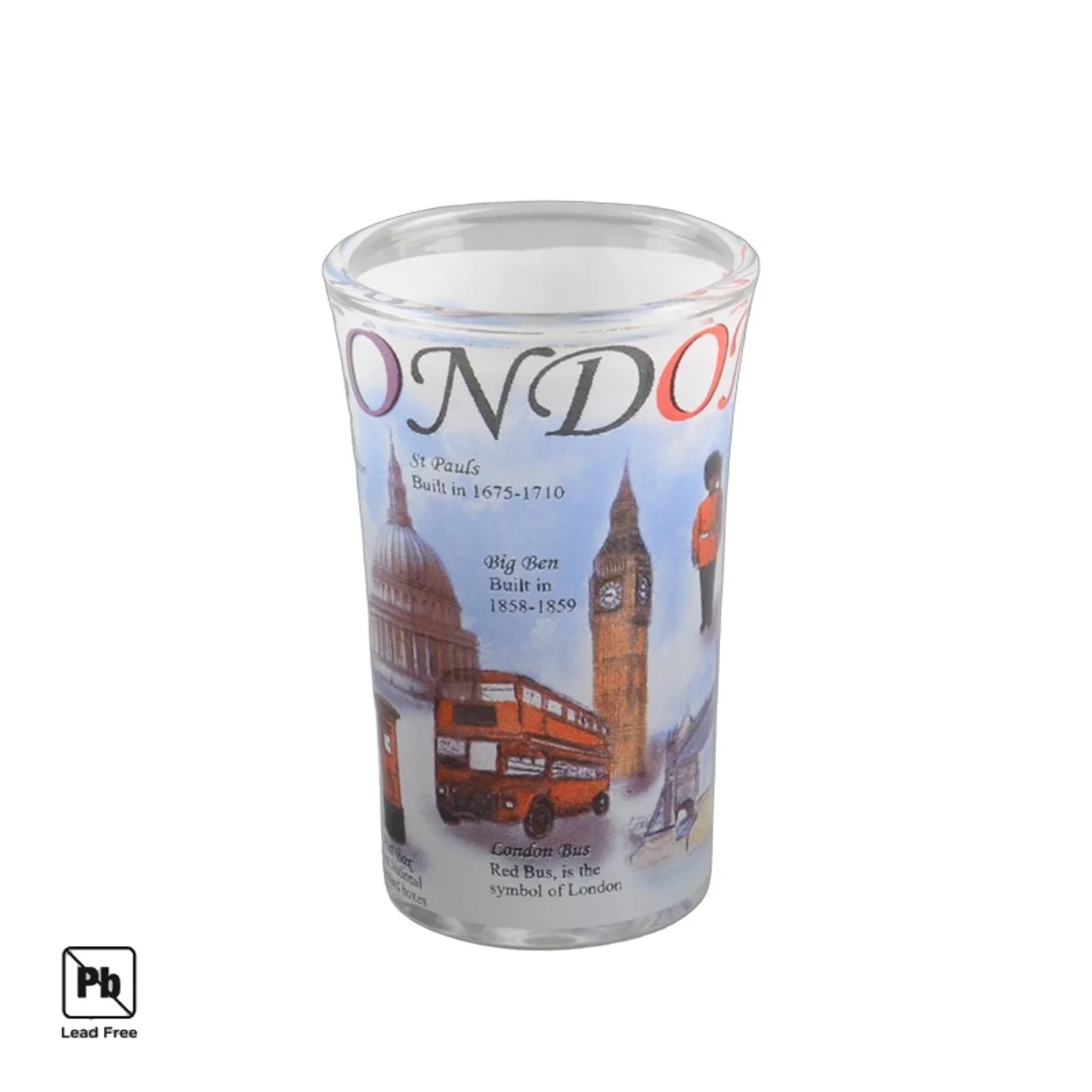 Hovedproduktbilde for 25-47-dra-4100 London 39 ml Fullfargetrykket Shotglass