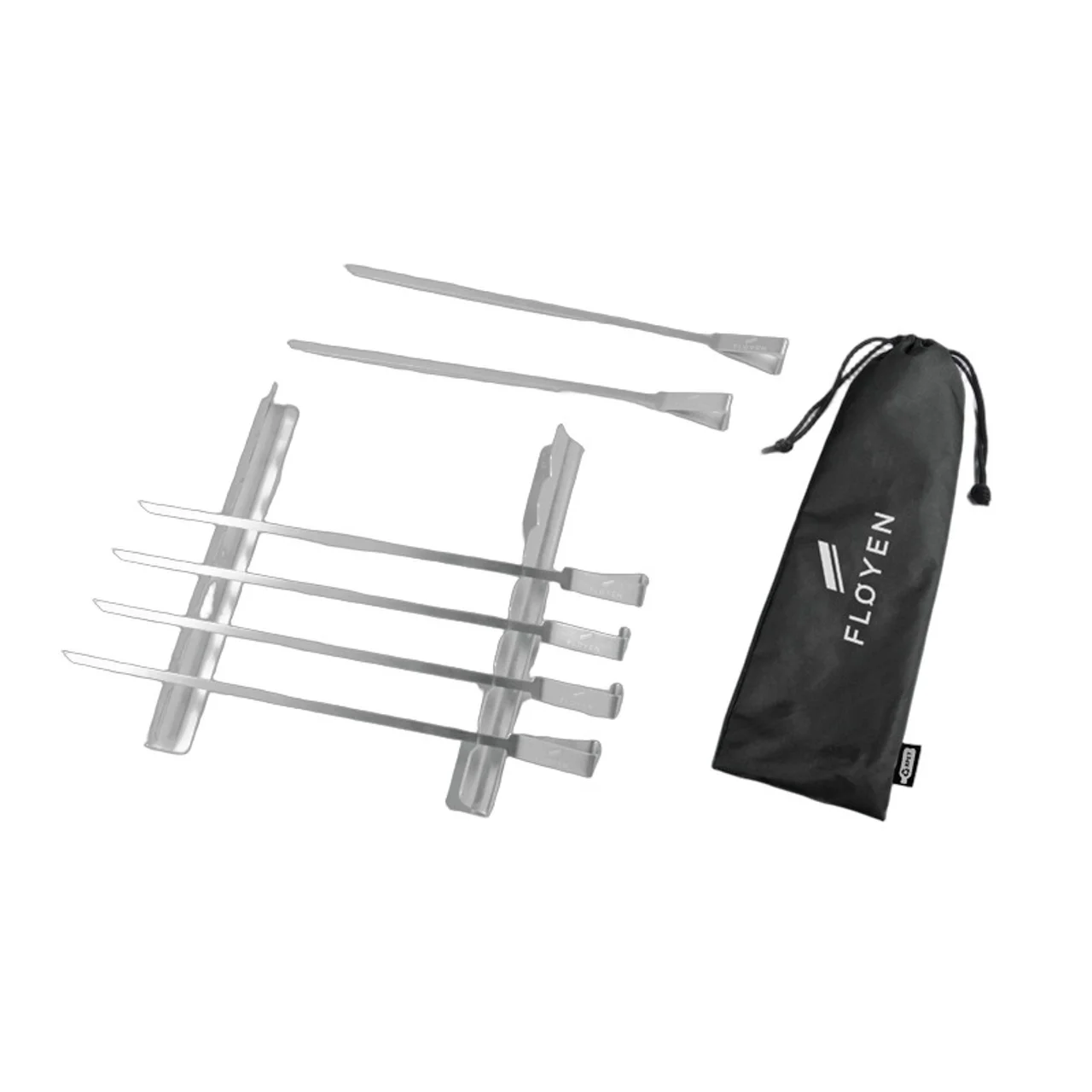 Hovedproduktbilde for 25-47-dra-4202 Burgo Rustfritt Stål 6 stk Grillspyd Sett