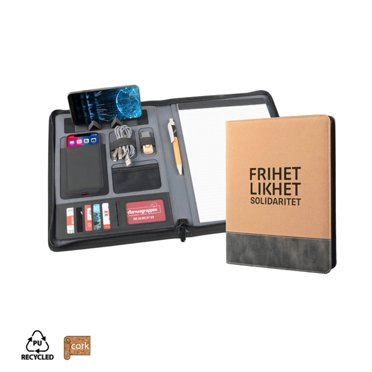 Hovedproduktbilde for 25-47-dra-4214 Scout A4 Kork og Resirkulert PU Dokumentmappe