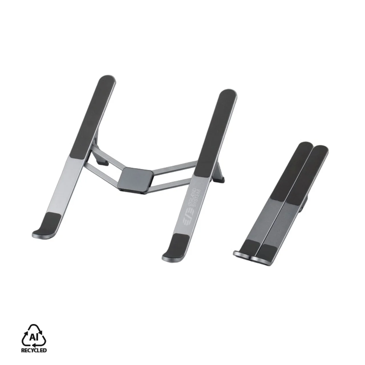 Hovedproduktbilde for 25-47-dra-4238 Tulum Resirkulert Aluminium Sammenleggbart Laptop-stativ