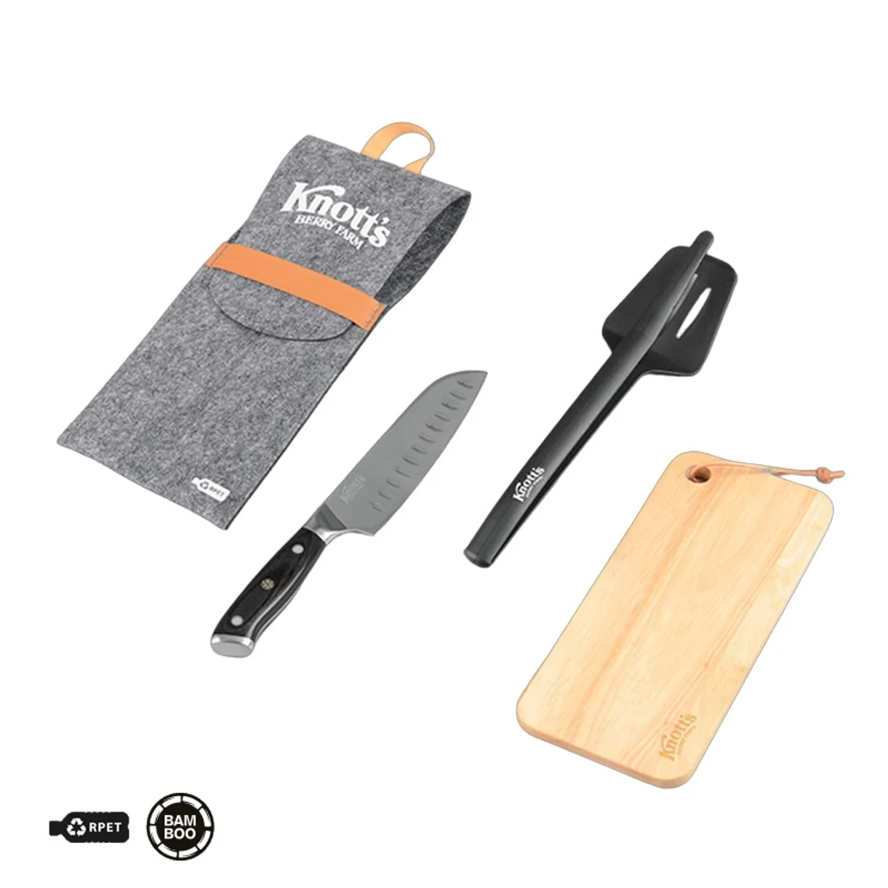 Hovedproduktbilde for 25-47-dra-4262 Chefs RPET Filt Santoku Knivsett