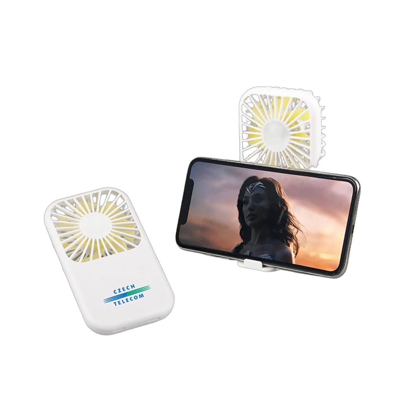 Hovedproduktbilde for 25-47-dra-4265 Teya Telefonstativ med Oppladbar Vifte