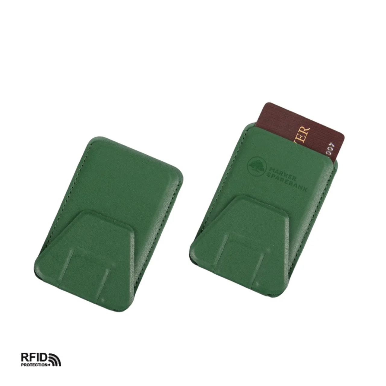 Hovedproduktbilde for 25-47-dra-4307 Boro PU-skinn Kortholder med Telefonstativ